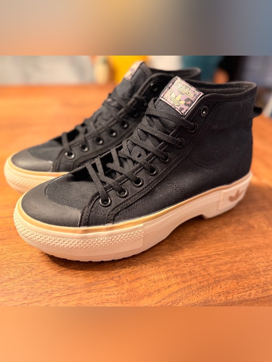 adidas Shoes - Adidas Women’s ‎Nizza Trek Black Magic Beige Trek Athletic Shoe Sneaker